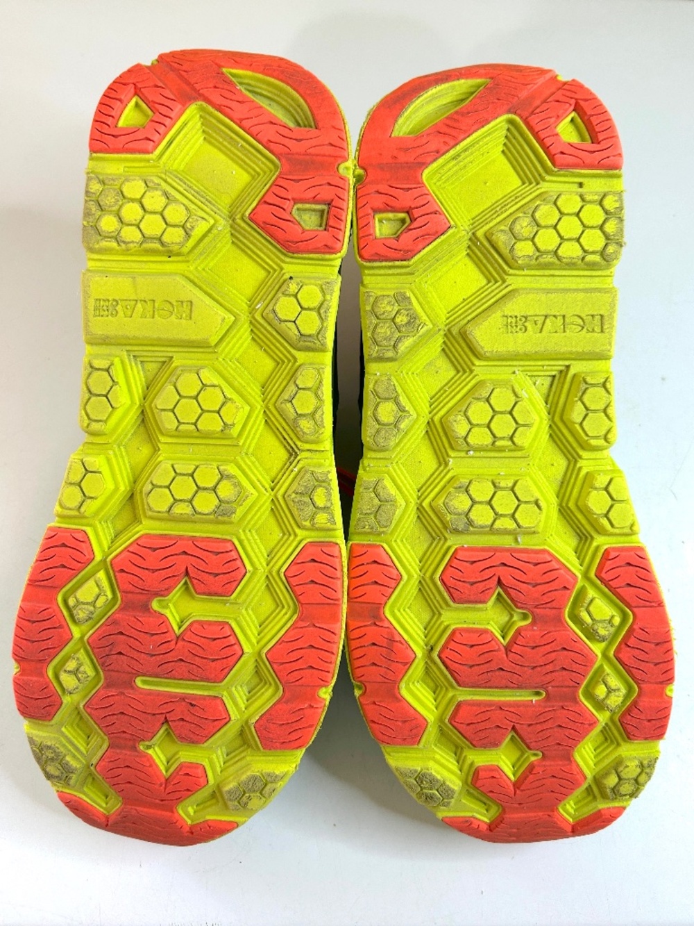 HOKA Clifton Women’s Running Sneakers Green And Orange - Picture 8 of 10